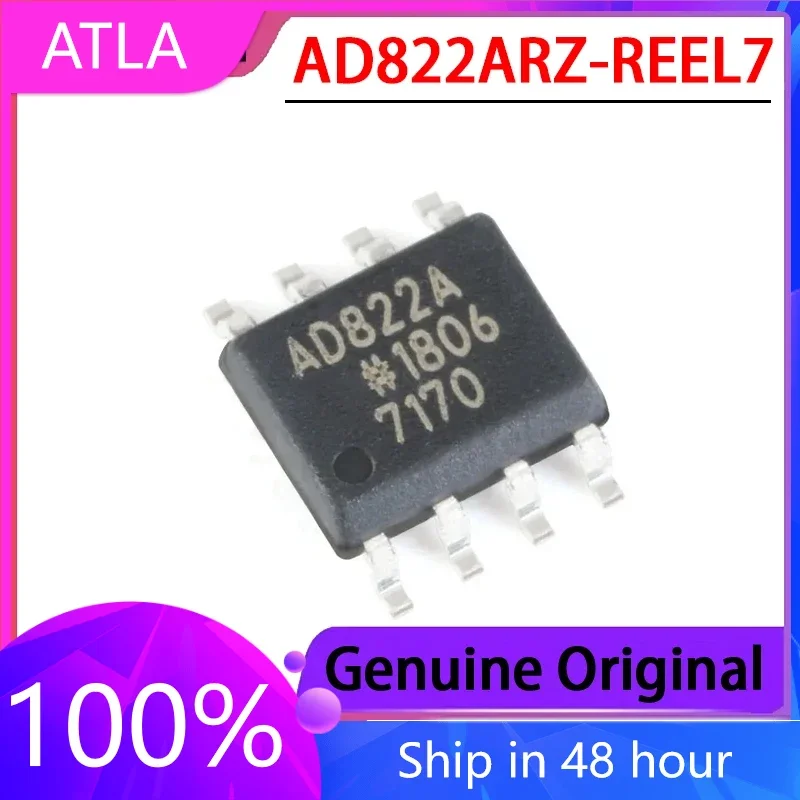 

1PCS Original AD822A AD822ARZ-REEL7 SOIC-8 Single Power Rail To FET Operational Amplifier Chip