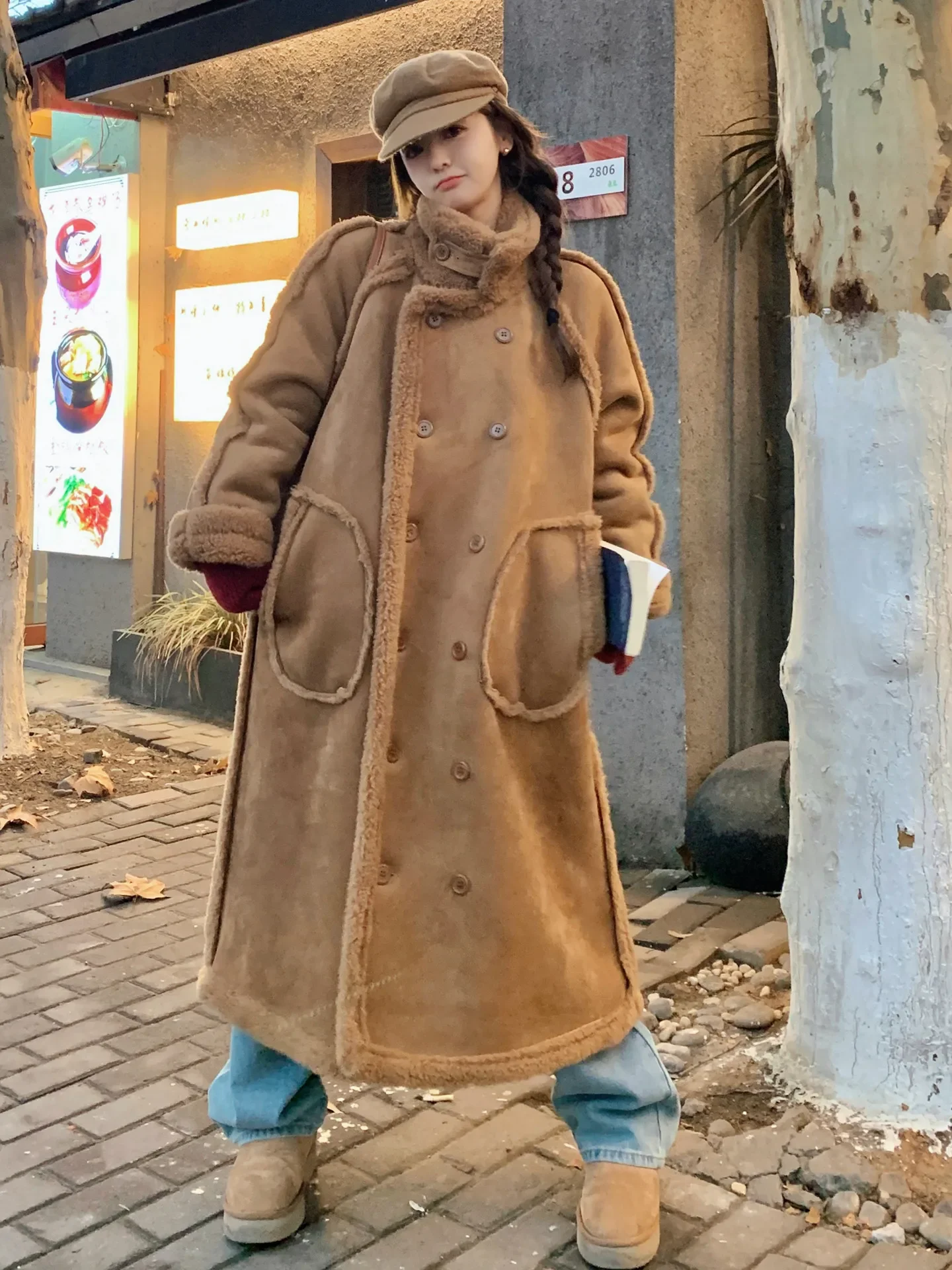 Winter New Women's Lamb Wool Cotton Jacket Loose Oversized Windproof Coat