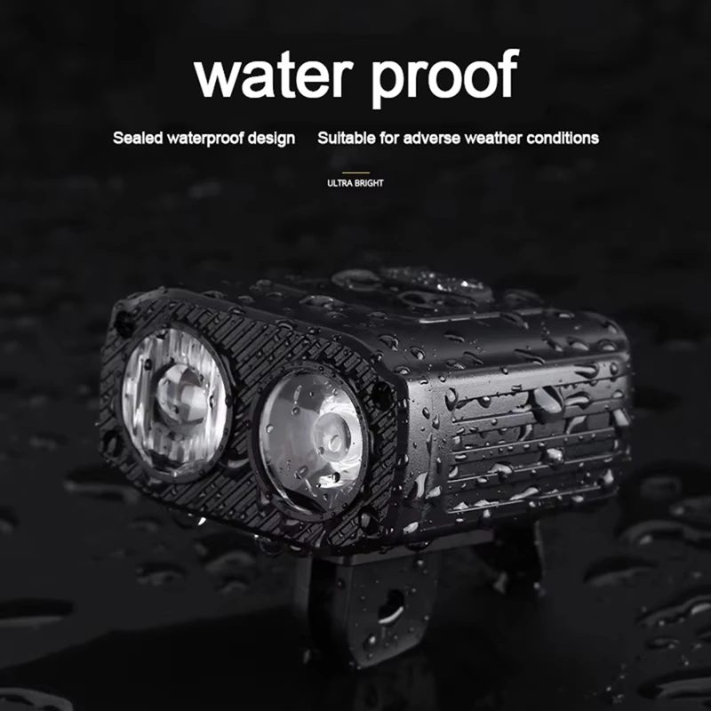 Rechargeable LED Bicycle Headlight - High-Intensity Night Cycling Light, Waterproof Front Lamp For Road Bikes
