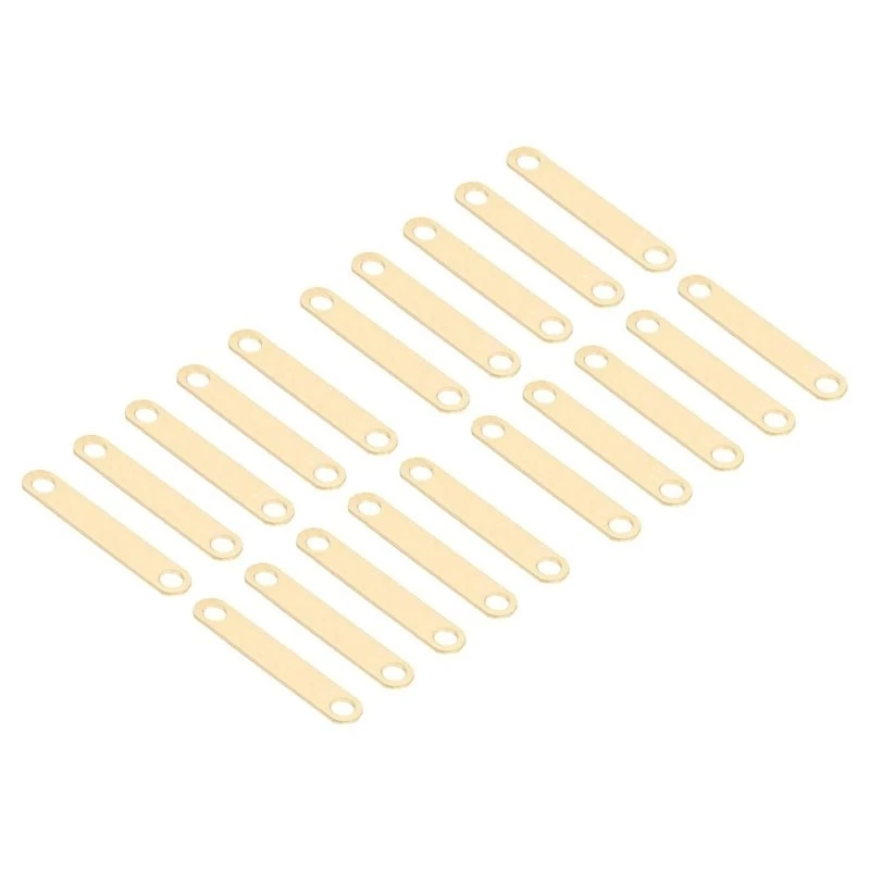 【VALUE MONEY】For 21700 Battery Holder/Storage Bracket, Brass Flat Bus Bar Connector 20Pcs Metal Inter-Group Connecting Plate