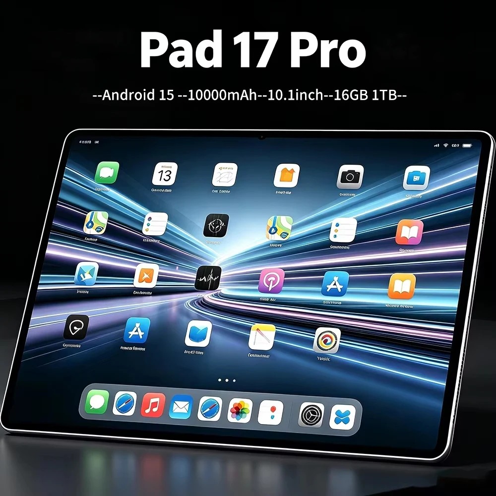 2026 Tablet HOT Sale Pad 17 Pro Original Global Version PC Snapdragon 10.1inch HD Screen 10000mAh 5G Dual Card WiFi