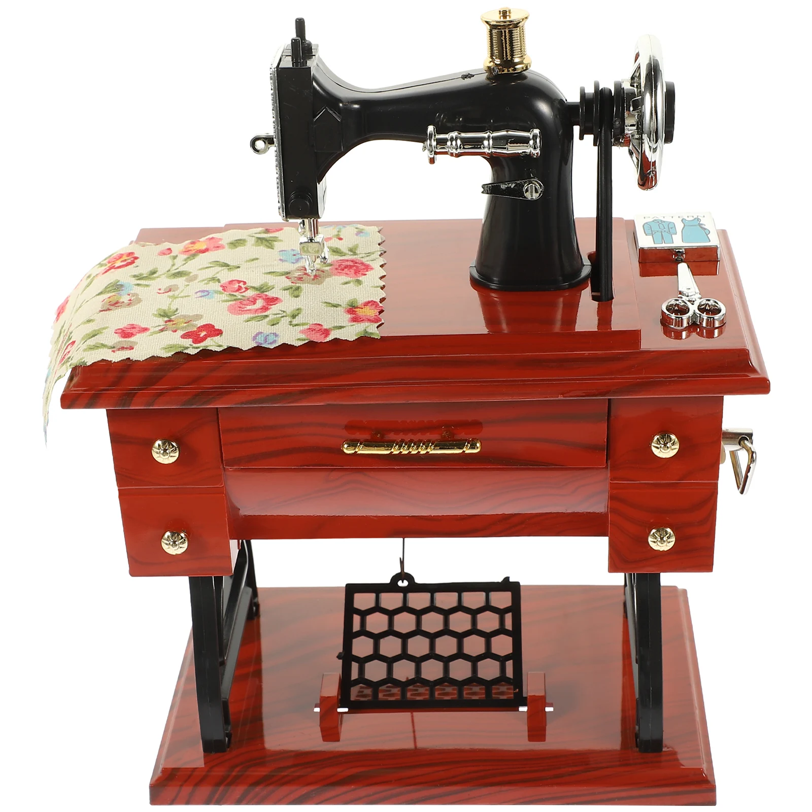 

Vintage Sewing Music Box Creative Home Decoration Romantic Atmosphere Perfect Gift for Christmas Birthday Musical Sweing Machine