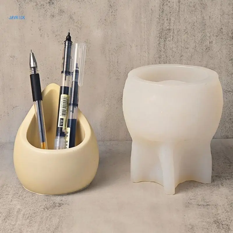 Holders Mould Raindrop Shaped Concrete Silicone Mold for DIY Hand-making