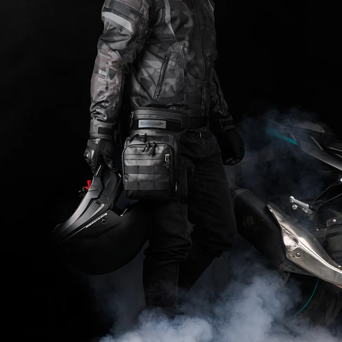 Imagen 2 del producto Rhinowalk-bolsa para cintura y pierna, cinturón para muslo y cadera, 3L, bolsa de mensajero grande, bolso de viaje para teléfono móvil/teléfono móvil, riñonera, bolsa para cinturón MotorDrop