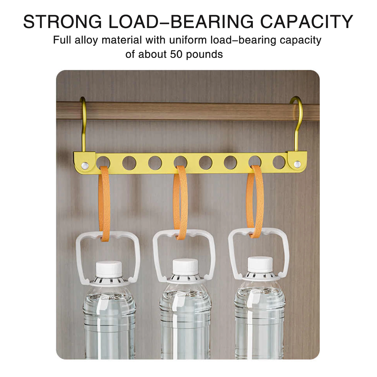 6/8 Hole Clothes Hanger Space Saving Foldable Pants Hanger Foldable Pants Hanger Magic Seamless Multilayer Closet Organizer image 6