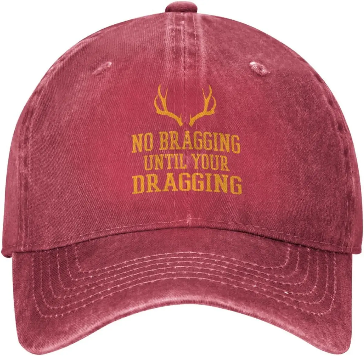 No Bragging Until Your Dragging  Hat for Women Baseball Hat Graphic Hats