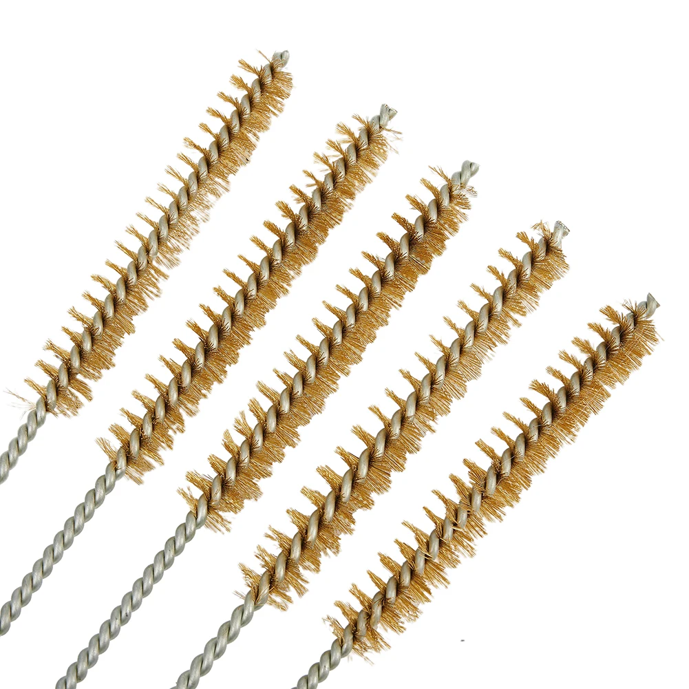 Kit Wire 5pcs Pipe Brushes Wire Pipeline Rust Dust Removal Rust Removal Tools Tube 10-30mm Cleaning Deburring Guns Set