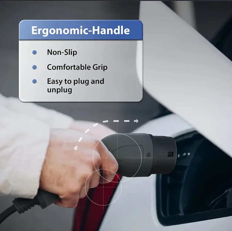 Cabo de carregamento EV de alta qualidade para cabo de carregamento rápido híbrido de plugue de carro de veículo elétrico tipo 2