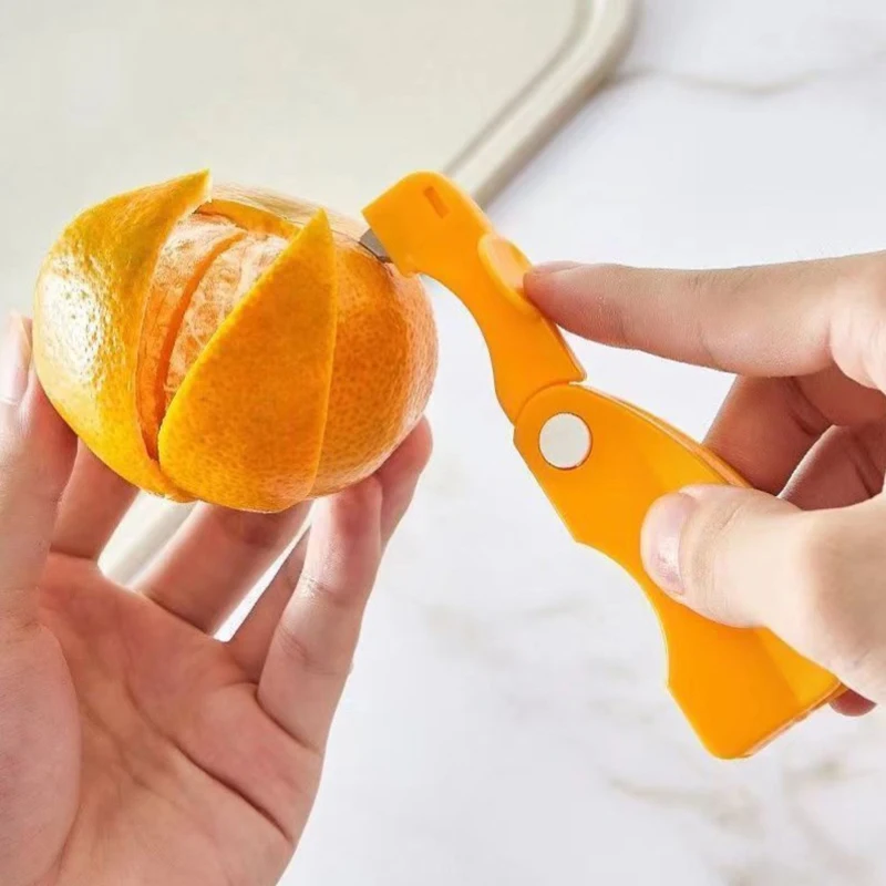 Orange Peeler Stripper Orange Device Peeling Knife Multifunctional Grapefruit Lemon Orange Cutter Kitchen Fruit Vegetable Tools