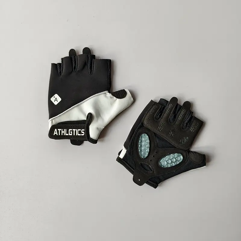 Fitness Women's Half Finger Gloves Anti Cocoon, Outdoor Cycling Anti Slip Exercise Equipment Iron Roller Skipping Rope - 4