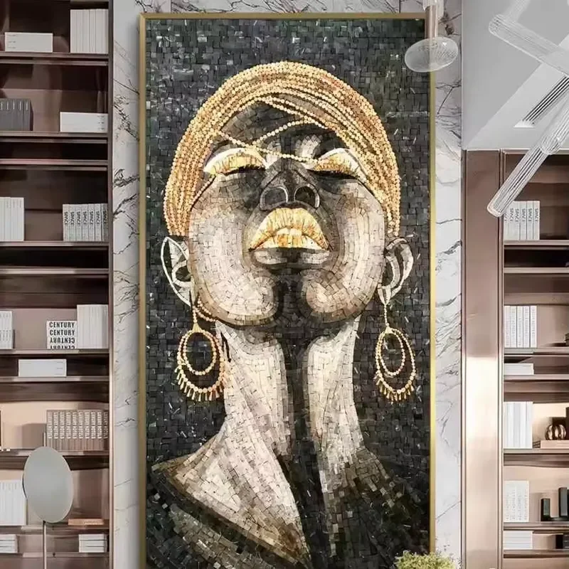Handmade European Glass Mosaic Wall Tile Art Mural for Bedroom Living Room Pool Outdoor School Hospital Interior Decor