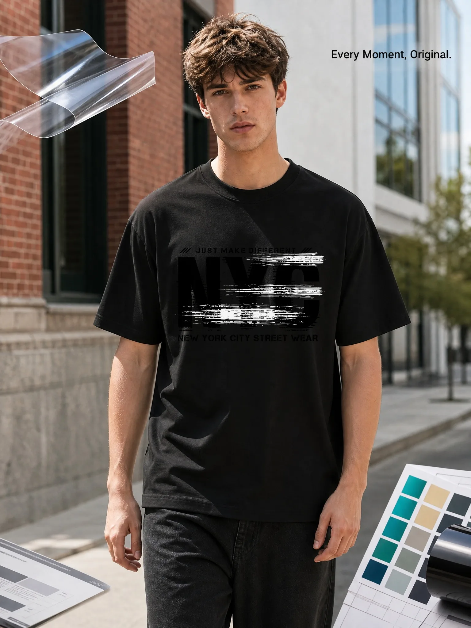 T-shirt blanc à manches courte - Street Fashion Nyc avis et prix