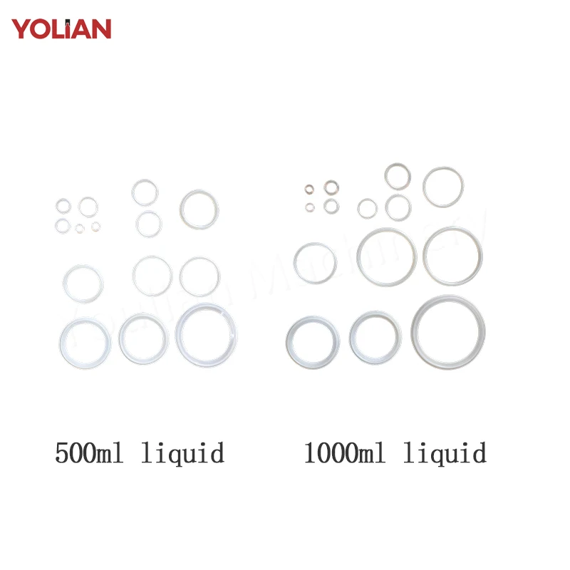 O-ringen voor 500 ml/1000 ml Vloeistof Vulmachine Siliconen Afdichtstrip Onderdelen Vulmachine Accessoires Pakking Ring wasmachine