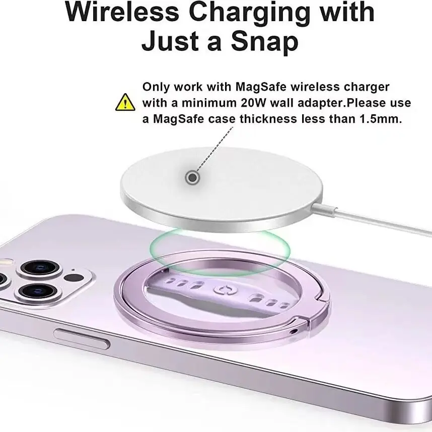 Magnetic phone holder, detachable silicone multifunctional phone holder, suitable for Apple phones