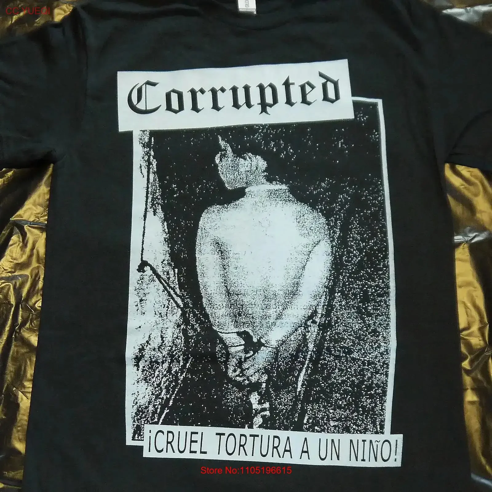 

CORRUPTED Cruel Tortura A Un Nino T shirt vintage Washed streetwear Unisex Breathable Casual Top For Everyday Wear homme