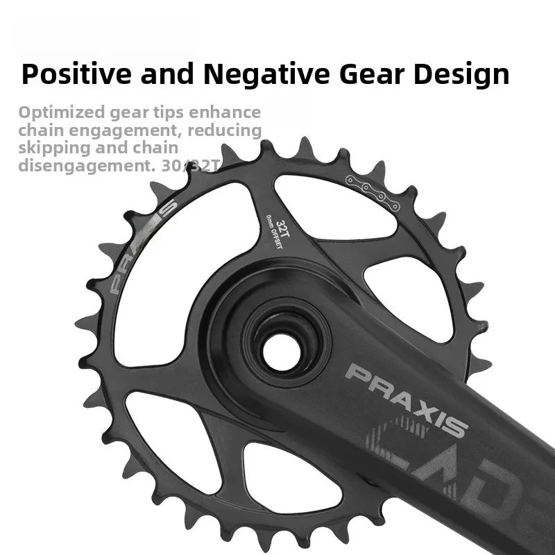 

MEROCA PRAXIS Полый интегрированный шатун для горного велосипеда Внедорожный шатун с алюминиевой осью плюс набор зубчатых дисков