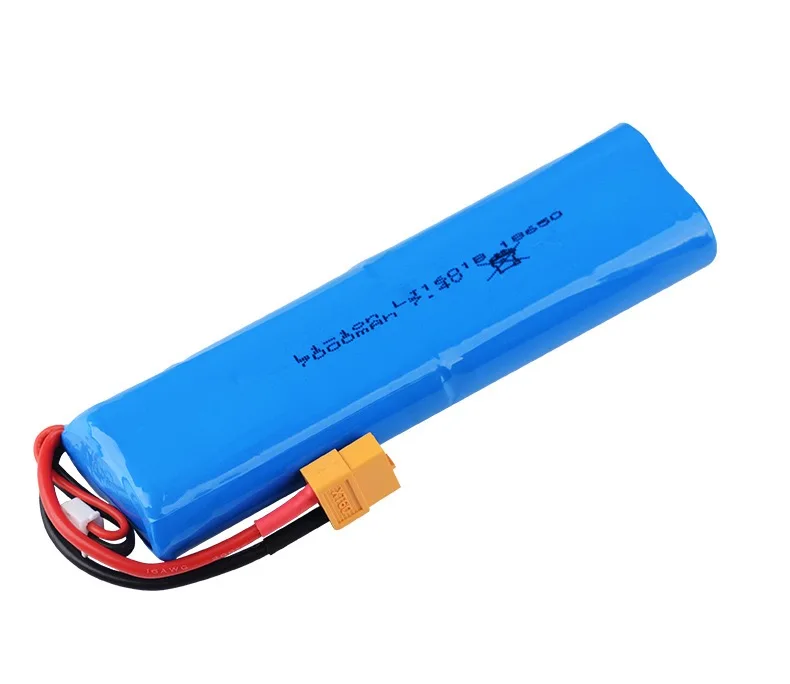 7.4V 7000mAh 18650 Lipo batteria L6.2-2P spina per heng long 3818 3889 3809 RC serbatoi auto giocattoli parti aggiornamento batteria ad alta capacità