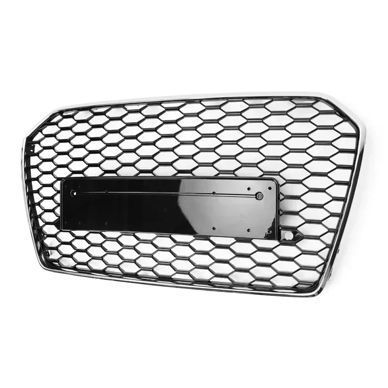 

Car Front Grille For S6/RS6 Style Front Bumper Grille Mesh Hood Grill Grille for A6/S6 C7 16-18 For RS6 Grill