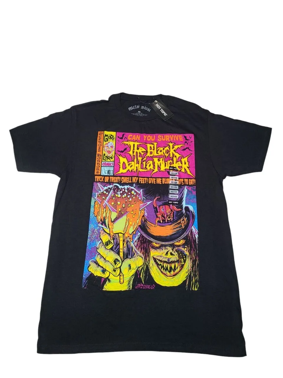 Camiseta The Black Dahlia Murder Band Hot Topic para hombre, color negro, talla M.