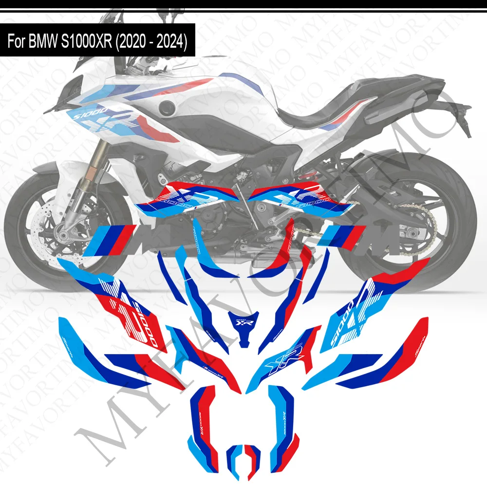 S1000XR Motorcycle PVC Protective Sticker  For BMW S1000XR S 1000 XR S1000 M1000 M1000XR  2021-2024 Tank Pad Stickers Kit