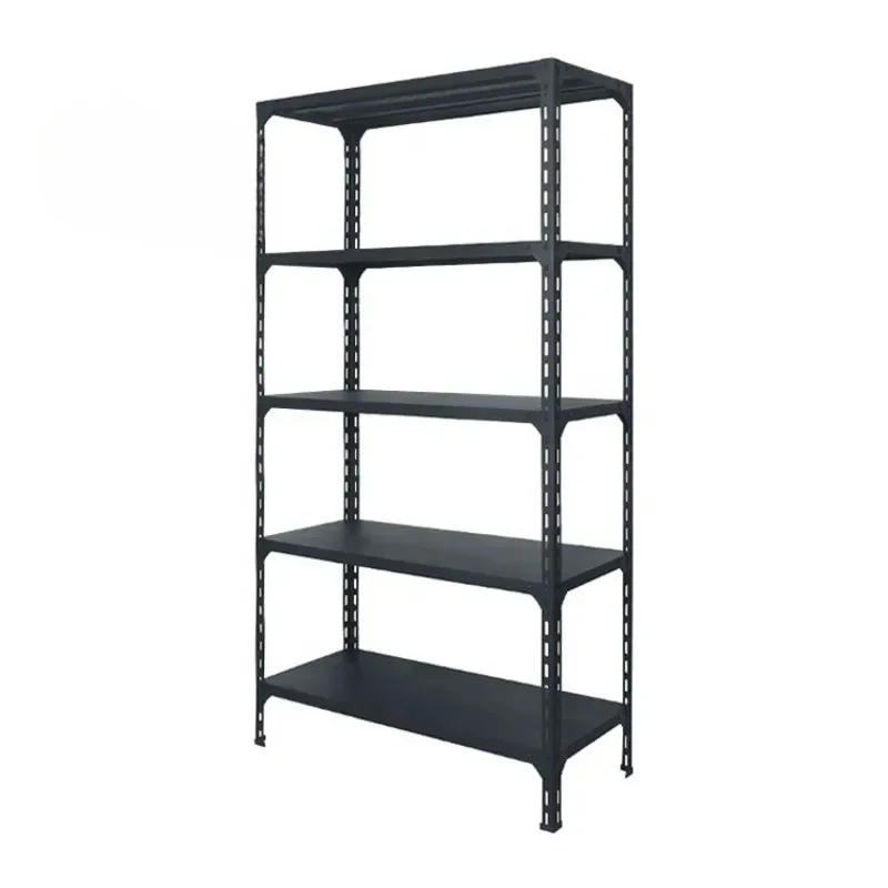 5 level angle rack  storage racks shelving unitS steel  shelf  slotted angle heavy duty shelf