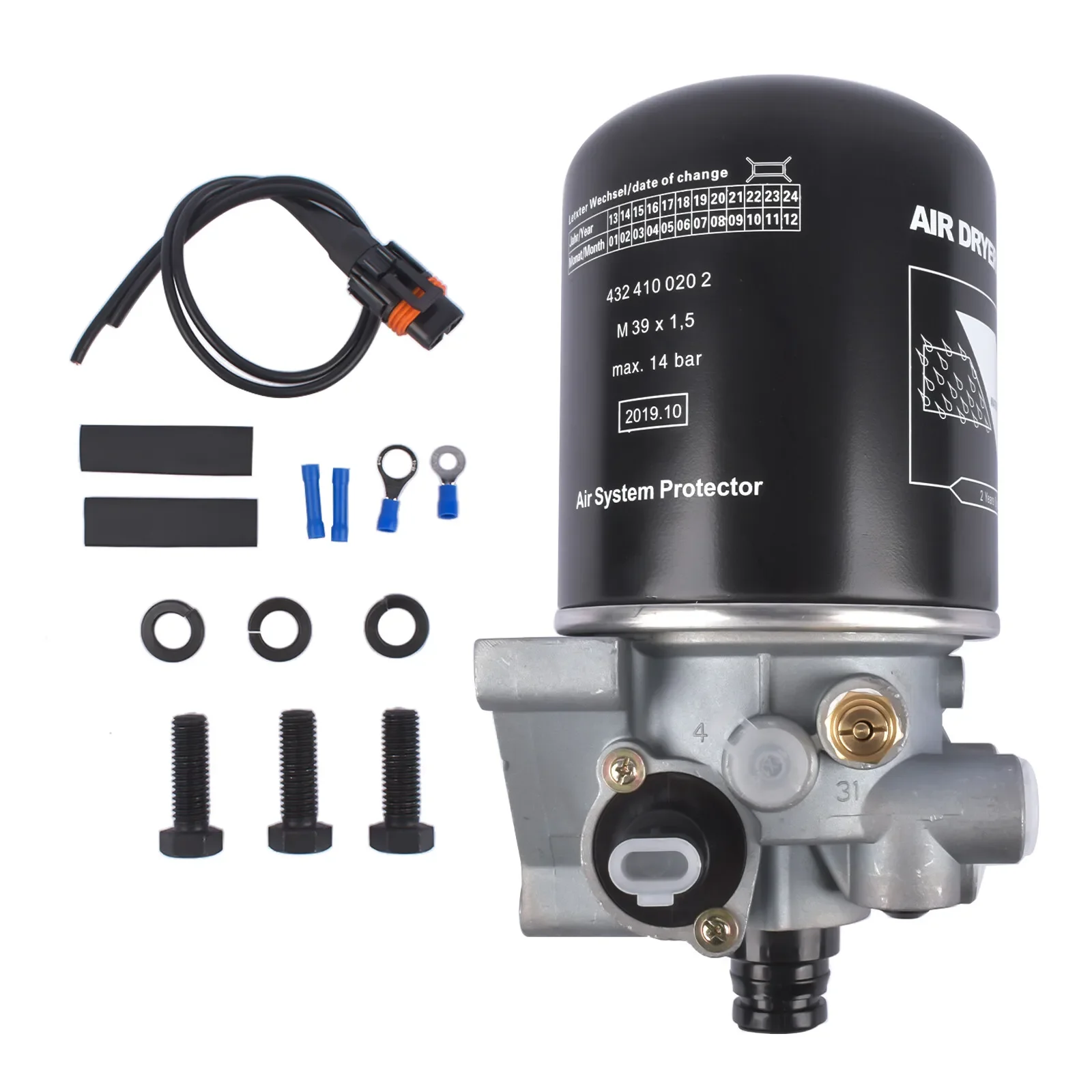AP03 Air Dryer Filter 12V for Wabco Peterbilt Cascadia Volvo R955205 R955300 065691