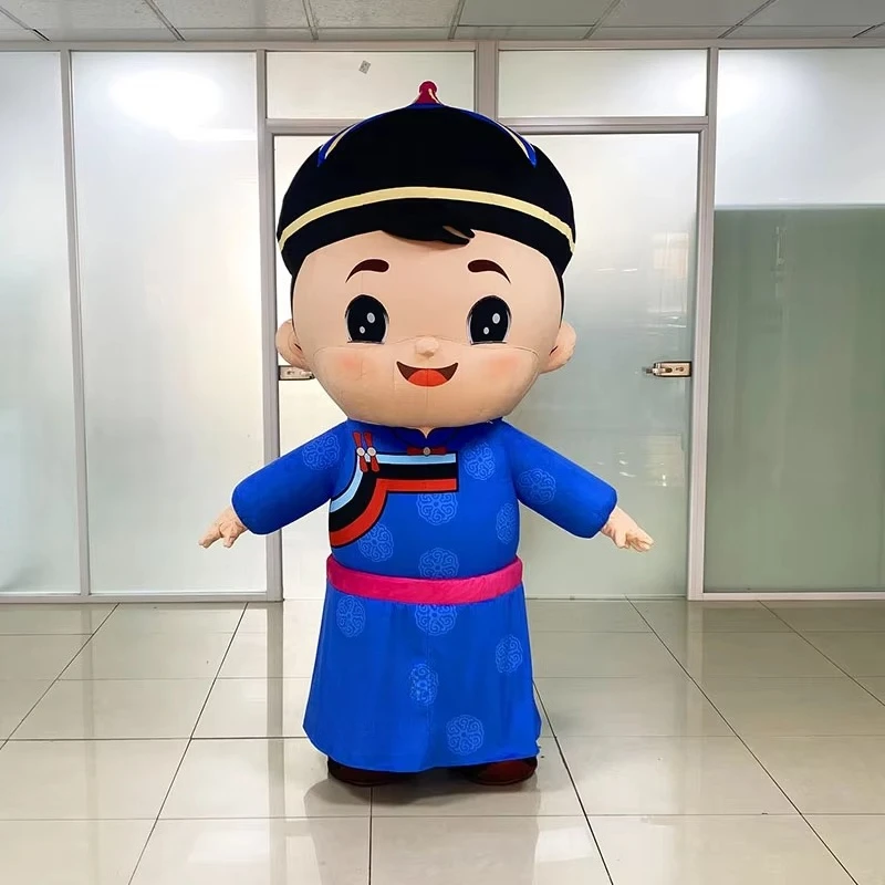

Aviation male advertising cartoon characters inflatable mascot wearable inflatable velvet walking clothing