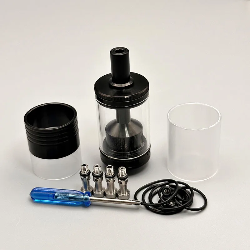 DSX Netsu RTA MTL 무화기, 싱글 코일 탑 필, 재건 가능, 1.0, 1.2, 1.5, 1.8, 2.0mm 에어핀, 베이프 RTA 무화기, 22mm, 5ml, 316ss