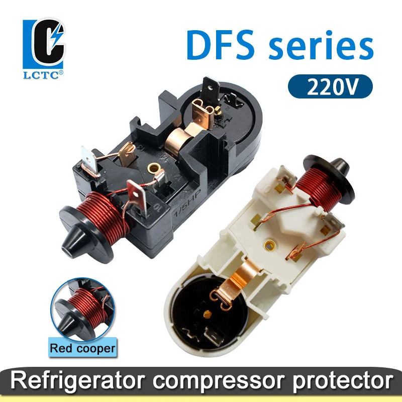 Freezer Relay Refrigerator Compressor Start Relay 220v Long Black Shell White Shell Starter