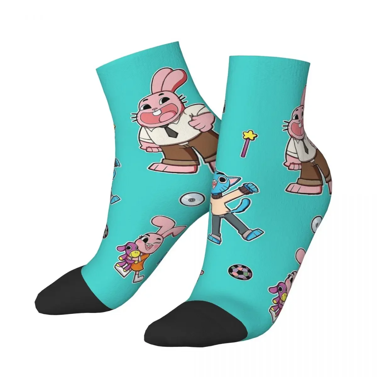 Nicole Gumball Watterson Socks Harajuku Super Soft Stockings All Season Socks Accessories for Man's Woman's Christmas Gifts