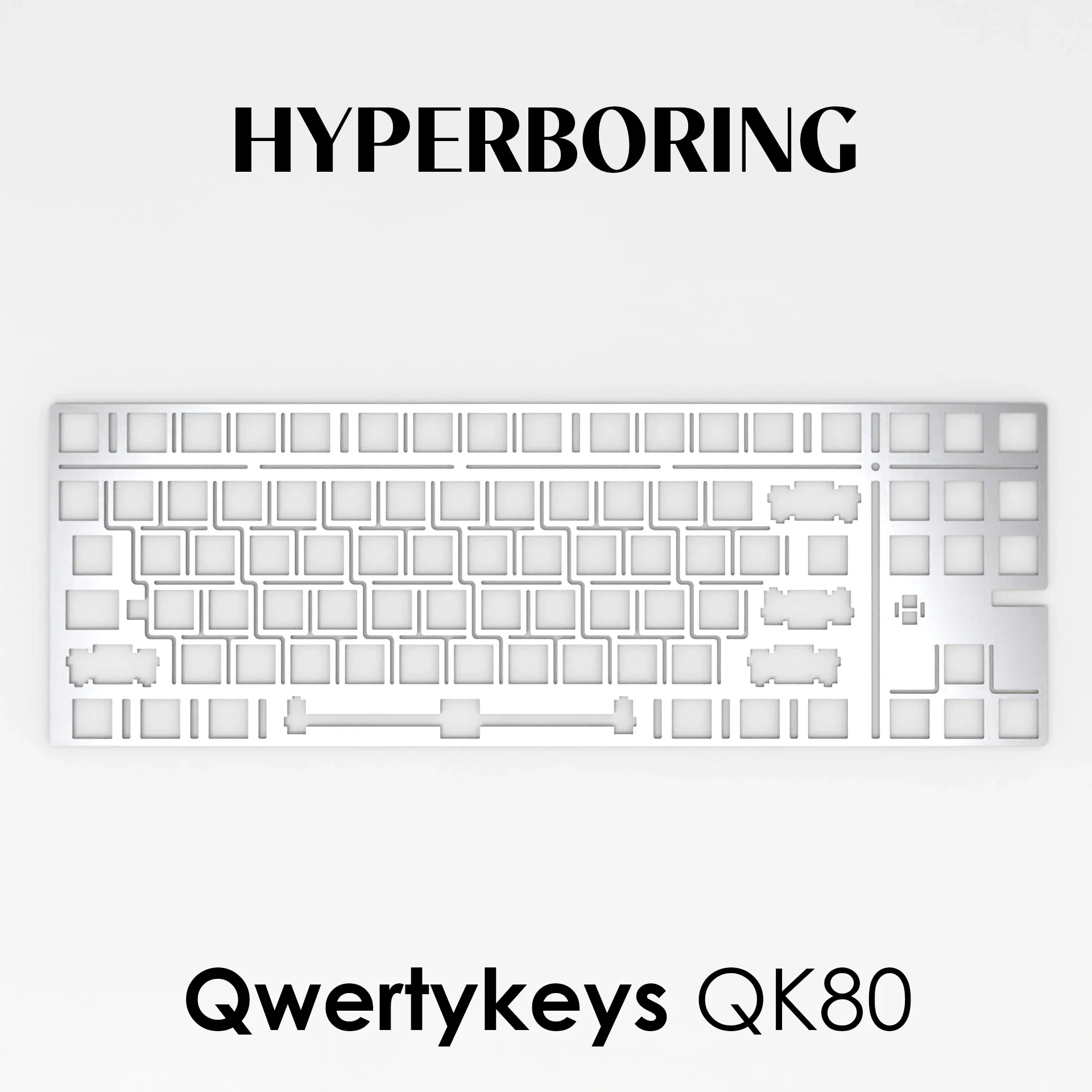 

Qwertykeys QK80 Клавиатура для пластины Стабилизатор ПК POM FR4 Алюминий