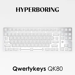 Qwertykeys QK80 Keyboard Plate for plate Mounted Stabilizer PC POM FR4 Aluminum