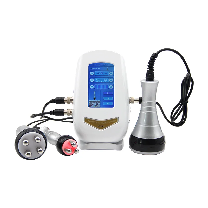 3 In1 Ultrasonic 40K Cavitation Machine Abdominal Slimming Weight Loss Fat Burning Tighten Anti-wrinkle Body Slimming Massager