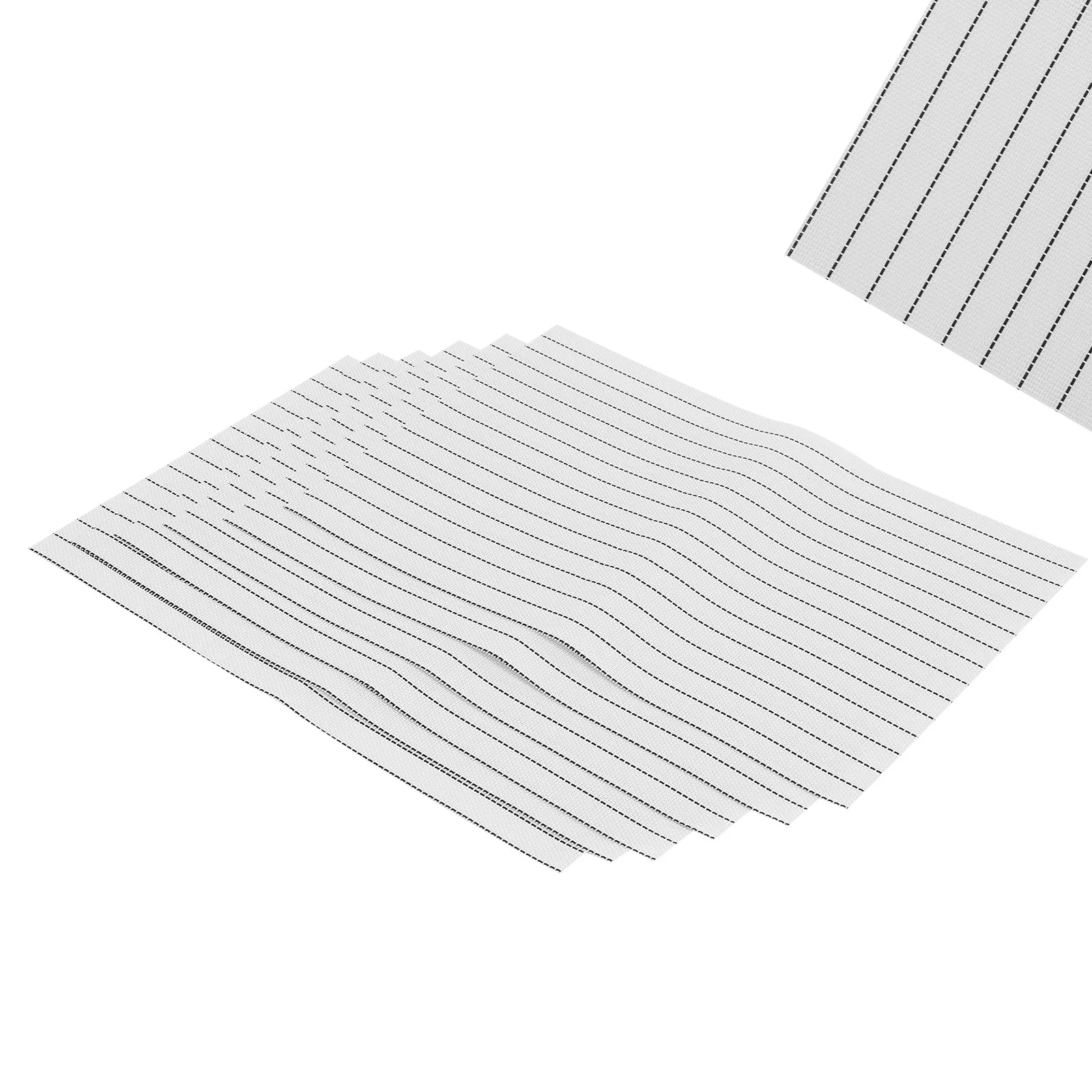 6Pcs PVC Placemat Colorful Plate Pads Protective Kitchen Cup Pads Anti-Slip Heat-Resistant Tumbler Mats Modern Decorative