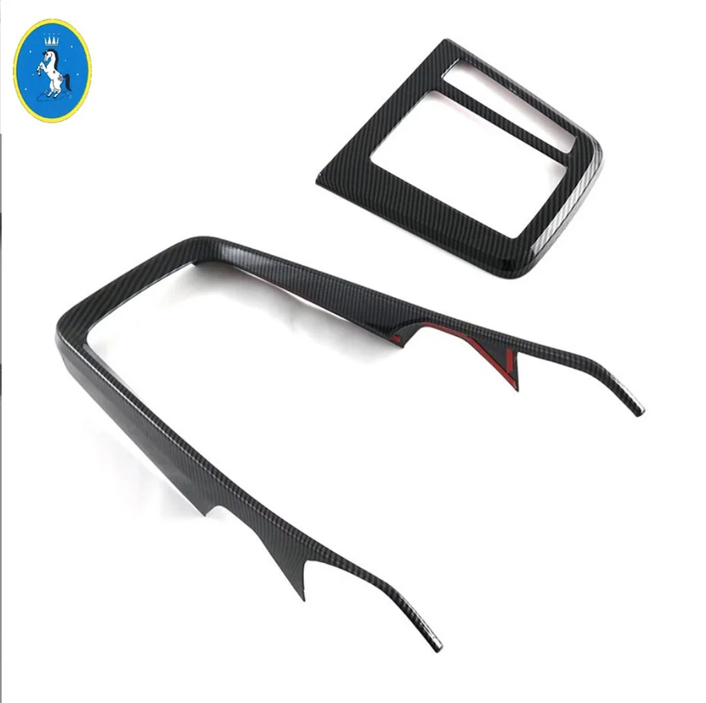 

Carbon Fiber Look Air AC Outlet Vent / Steering Wheel / Glass Lift Panel Cover Trim For Toyota Kijang Innova Zenix 2023 2024