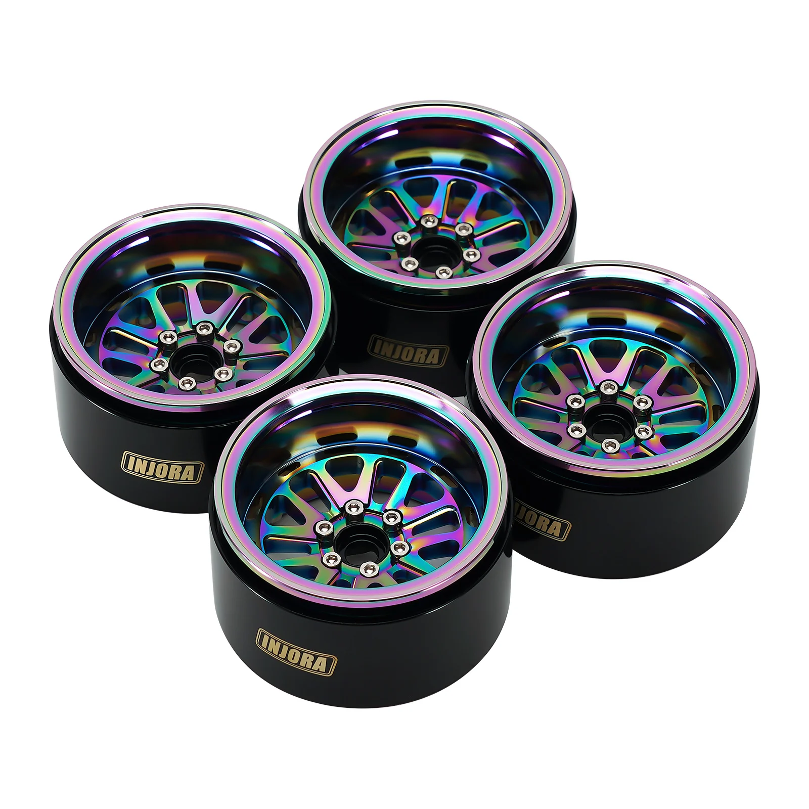 D1RC 2.2インチホイール INJORAタイヤ4本セット 1/10 1/10 ロッククローラー RC 4本 タイヤ 2.2インチ 120mm 48mm INJORA