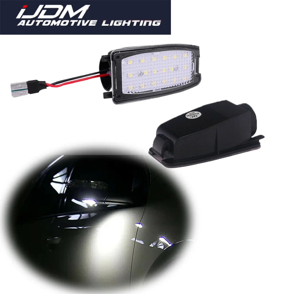 For Land Rover Discovery LR2 LR3/Range Rover Sport/Freelander LR4 No Error White LED Car Under Side View Mirror Puddle Lights