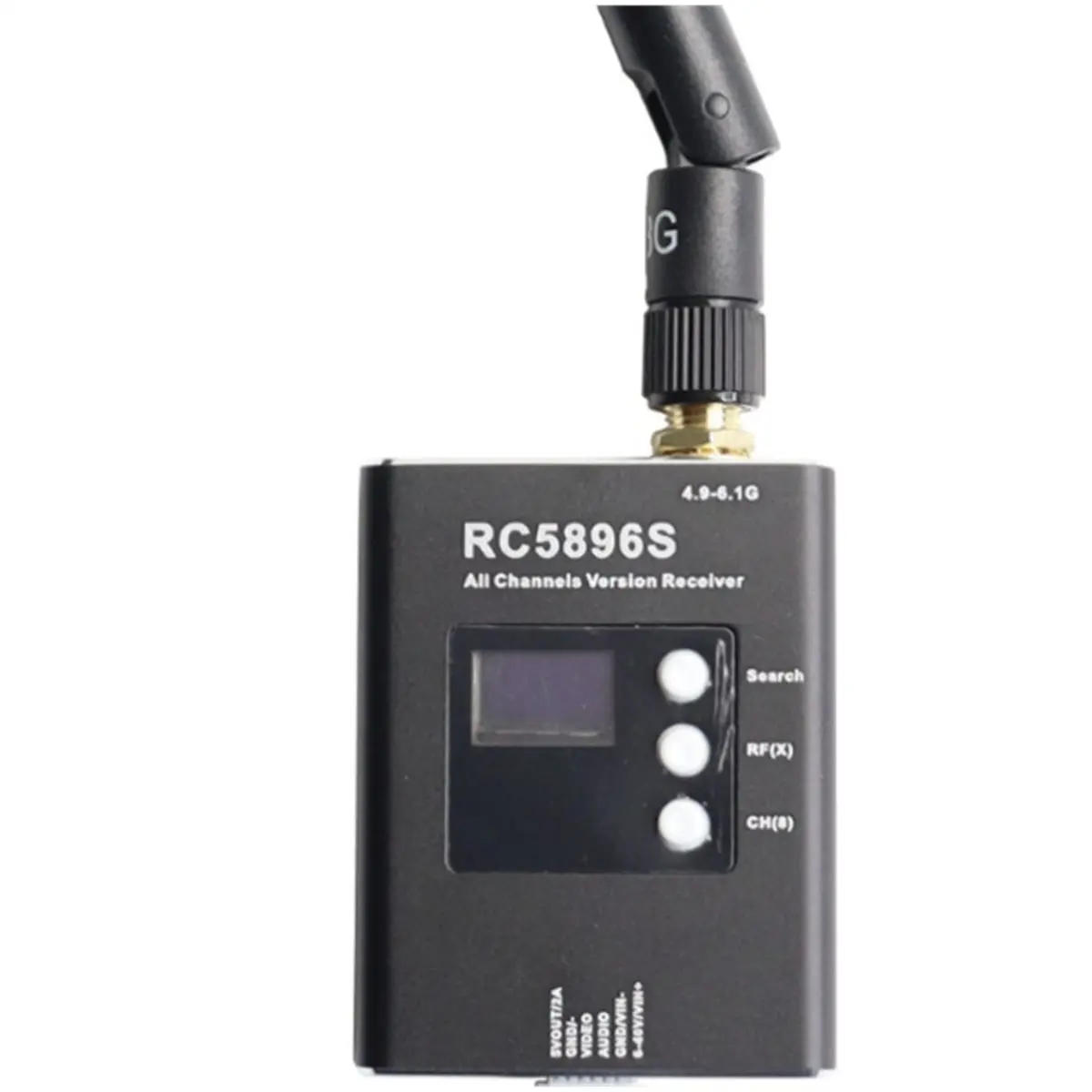 RC5896S Receiver 4.9-6.1GHz FPV Video Receiver 96 Frequency for Image Transmission High Sensitivity Wide Voltage