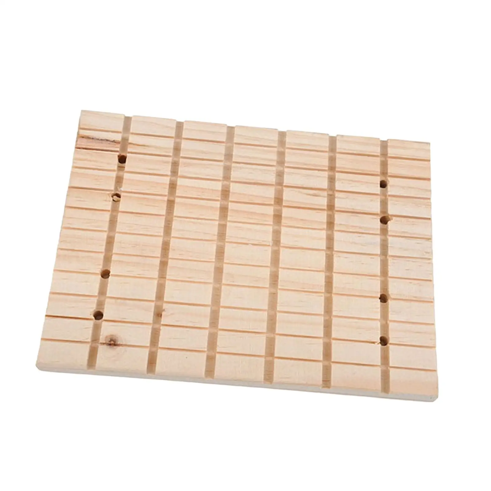 Rabbit Claws Care Wooden Mat Antiskid Chew Toys Edible for Chinchilla Hamster Rabbit Bunny Small Animals