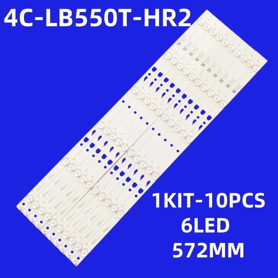 Tira de retroiluminación LED para 55D1620 Mgu55x 55HR332M06A5 V1 55U2200 55R7 L55s780bts
