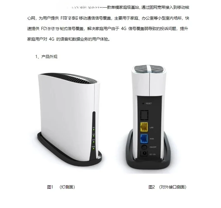 Home broadband network cable wiring-free mobile Unicom Telecom 4G mobil