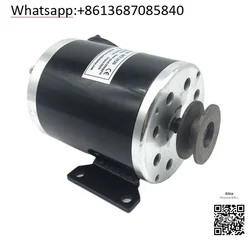 Permanent magnet DC high speed brush motor MY1020-500W/24V/36V scooter