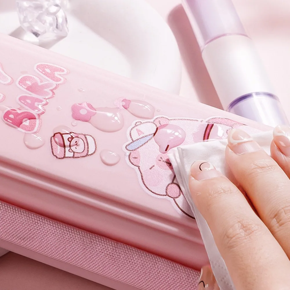 Lightweight Cartoon Pencil Case Waterproof Large Capacity Kids Multifunctional Dirt Resistant Storage School Stationery