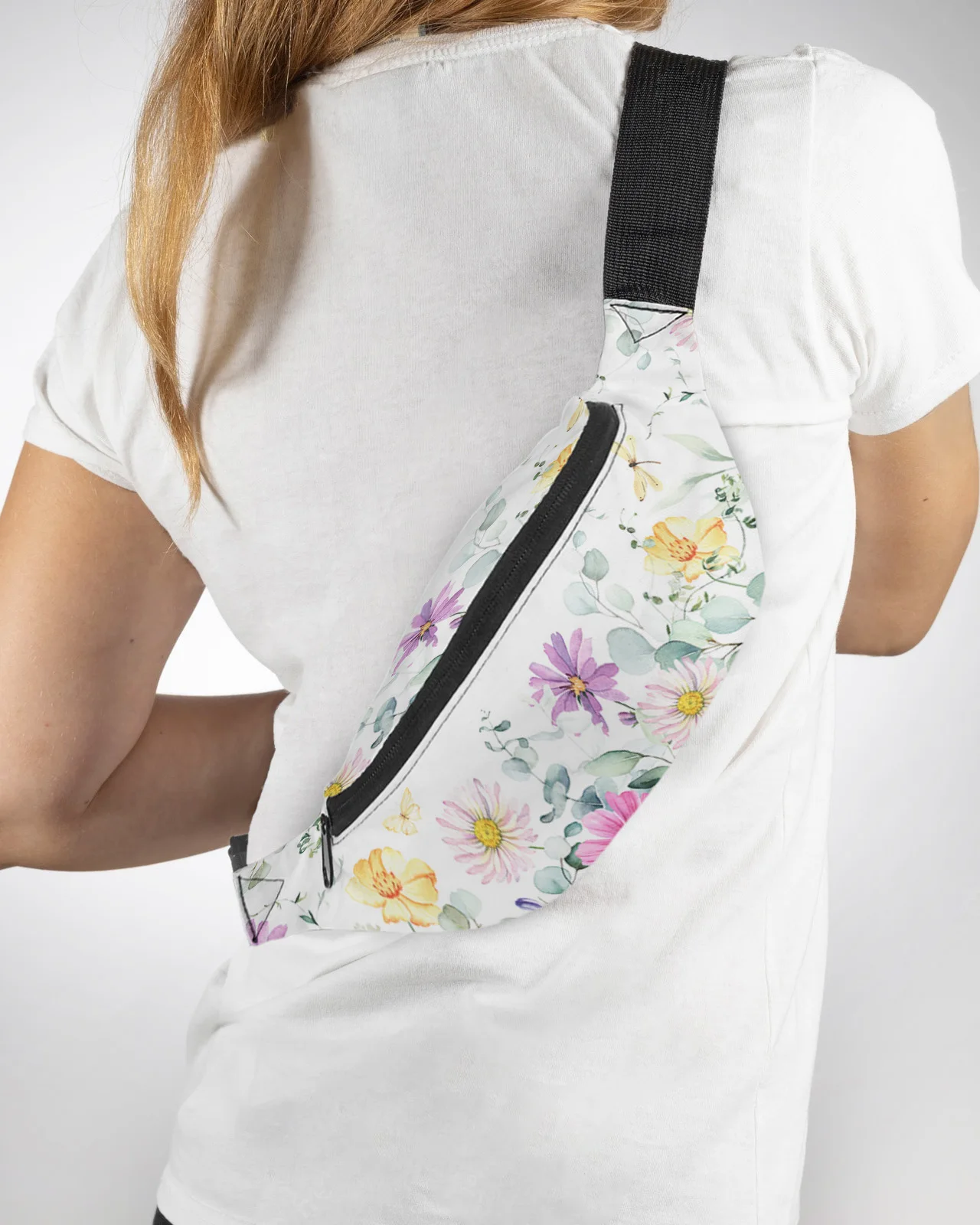 

Idyllic Wildflower Leaves Men Women Waist Bag Fanny Pack Purse Large Phone Belt Bag Wallet Pouch Waterproof Banana Hip Bags