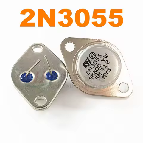 10PCS New original 2N3055 MJ2955 high power triode 15A 100V 115W TO-3
