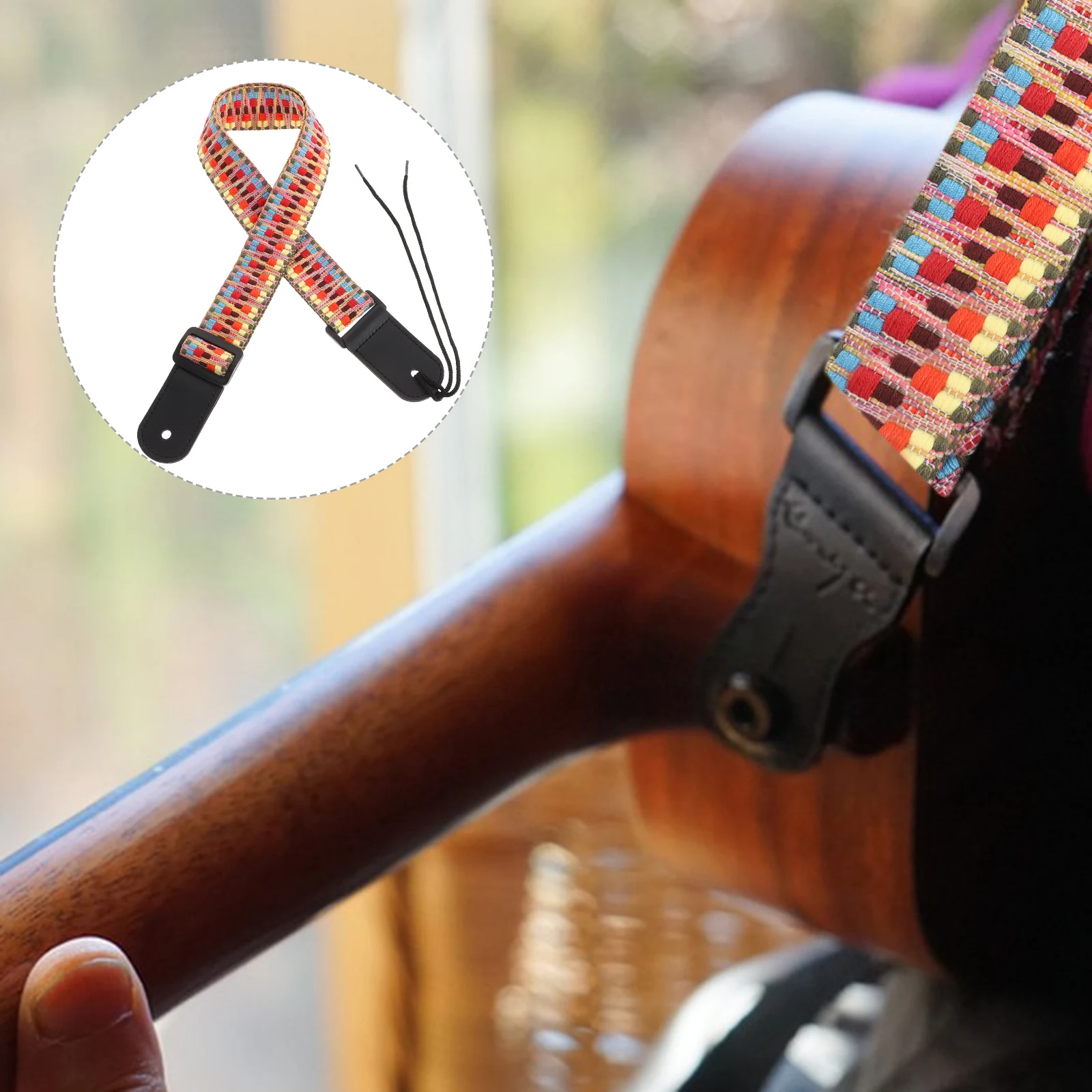 

Guitar Ukulele Strap Waist Belt Adjustable Straps for Adults Shoulder