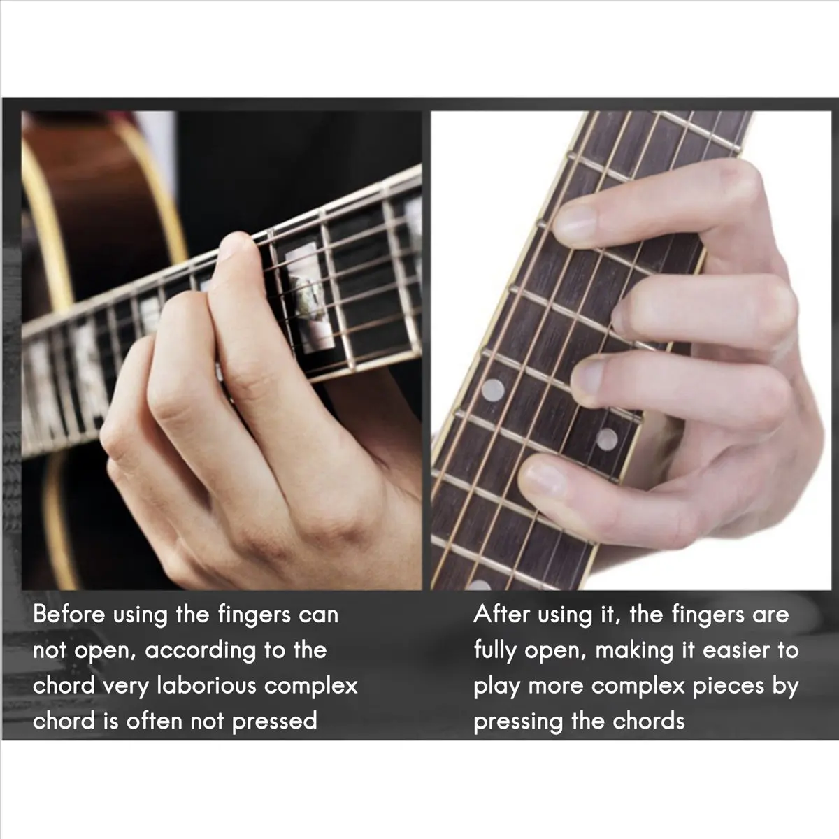 TUREBG 2X Guitar Finger Expander Finger Stretcher Finger Trainers Trainer Tool for Guitar Bass Ukuleles Mandolins Piano