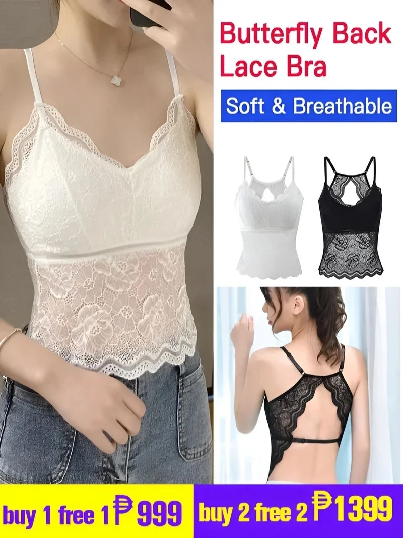Lace bra strapless style wings beautiful