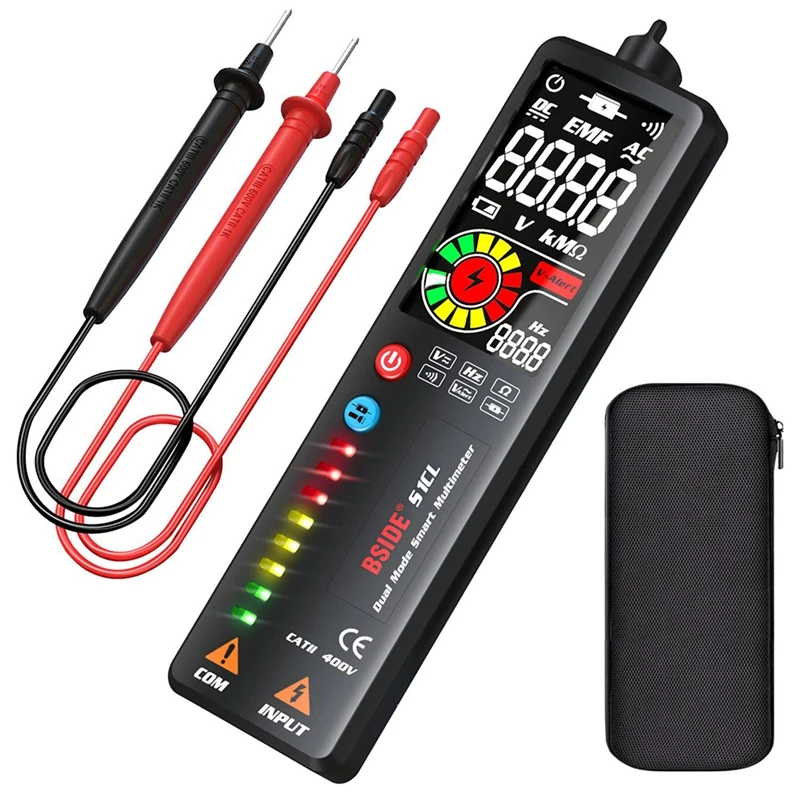 BSIDE S1CL Voltage Tester LCD 3-Results Display AC Voltage Detector Non-Contact With Adjustable Sensitivity Multimeter