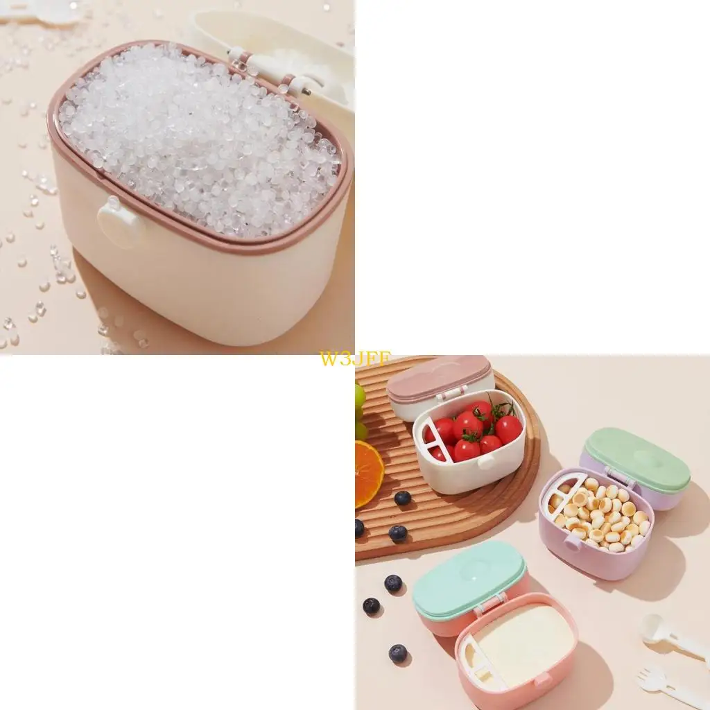 

W3JF Baby Formula Dispenser Rice Flour Container Box Infant Bottle Feeding Product
